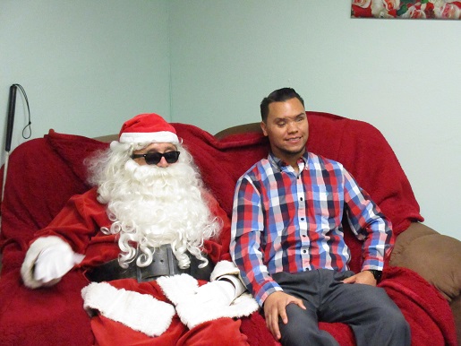 Blind Santa and Feliciano